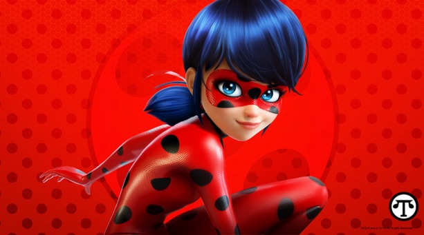 A female superhero, Ladybug of “Miraculous: Tales of Ladybug & Cat Noir,” can be seen on Nickelodeon.