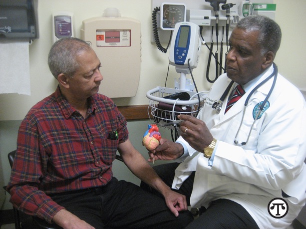 Mr. Ancar with cardiologist Dr. Ferdinand. 