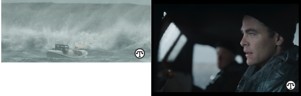 The CG36500 lifeboat and crew battling the storm on the most daring rescue mission in the history of the U.S. Coast Guard. It inspired Disney’s heroic action thriller “The Finest Hours.” Chris Pine is Bernie Webber in Disney’s “The Finest Hours.” 