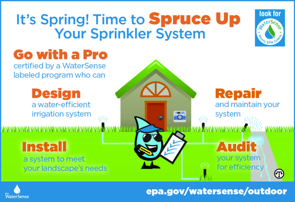 Find a pro certified by a WaterSense labeled program to help make your sprinkler system smarter and save water outdoors! 