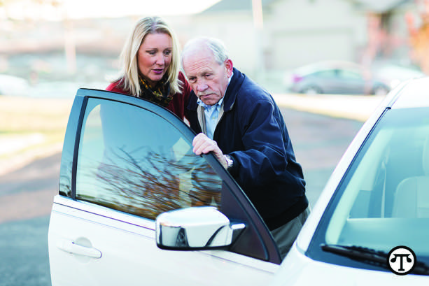 A scratch on the bumper or avoiding activities that require leaving home may be the first warning signs that families should talk with aging parents about driving.  