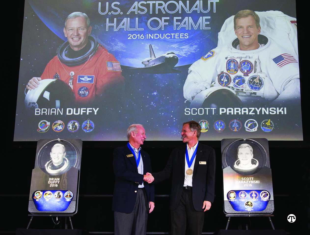 (NAPSI)—Space for two more: Veteran NASA astronauts Brian Duffy and Scott Parazynski joined a prestigious group of American space heroes in the United States Astronaut Hall of Fame during a moving ceremony at Kennedy Space Center Visitor Complex. Duffy and Parazynski make up the 15th group of space shuttle astronauts to be inducted into the Hall of Fame. Both flew aboard the Space Shuttle Atlantis, which is now located at Kennedy Space Center Visitor Complex and was the site of the induction ceremony. Adding these veteran astronauts to the Hall of Fame brings the total number of inductees to 93. More than 20 legendary astronauts were on hand to welcome the inductees, including Fred Haise, Al Worden, Charlie Duke, Owen Garriott, Jack Lousma, Vance Brand, Bob Crippen, Karol “Bo” Bobko, Rick Hauck and Dan Brandenstein. As of November 2016, a new U.S. Astronaut Hall of Fame opens at Kennedy Space Center Visitor Complex as part of the new Heroes & Legends attraction. Heroes & Legends sets the stage for the guest experience by providing the emotional background and context for space exploration and the legendary men and women who pioneered and continue the journey into space. Through engaging storytelling, guests embark on an awe-inspiring experience that begins with an immersive exhibit designed to spark thought and discussion about how society defines a hero. Then, through cutting-edge technology, interactive elements and engaging exhibits, guests will be introduced to the heroes of space. For more information or to book a visit, go to www.KennedySpaceCenter.com.