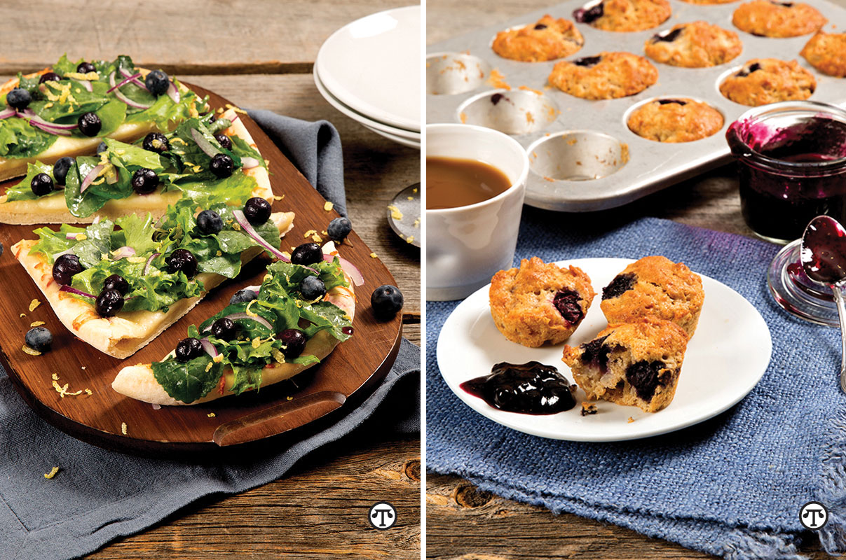 Here’s a fresh idea: Bake up some wholesome treats using frozen blueberries.  