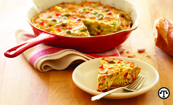 A delicious and nutritious Spanish Tortilla is a delightful way to share brunch at home with friends.  