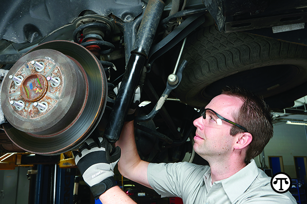 Don’t be shocked by deteriorating shocks and struts. Have your suspension inspected at least annually.