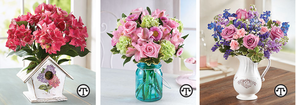 The Bird House of Blooms lets loving thoughts take wing. Splendid and Sweet is what Mom will think of you when you get her this. Make Mom’s day with this Make Her Day Bouquet 