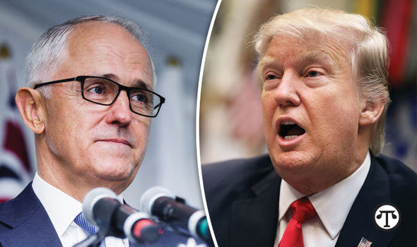 Australia’s Prime Minister Malcolm Turnbull and U.S. President Donald J. Trump. 