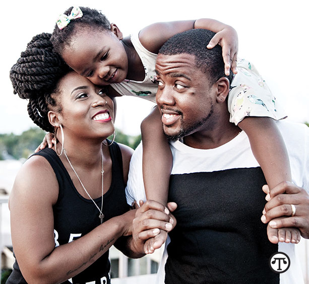 Tash Haynes and her husband, Ike, here with their daughter, Wisdom, are professional photographers, thanks in part to a long ago Christmas gift.