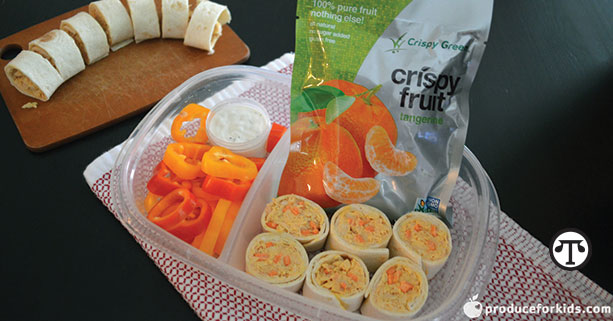 Making a healthy, tasty school lunch can be a breeze with Buffalo Chicken Pinwheels.