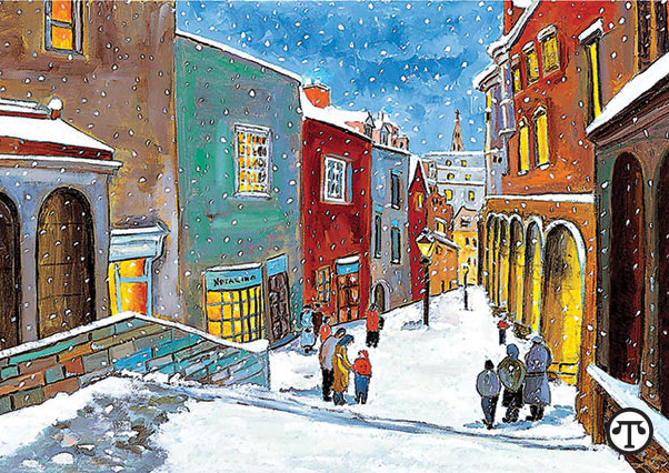 ”Christmas Snowfall” by Natalina Marcantoni is one of this year’s offerings.