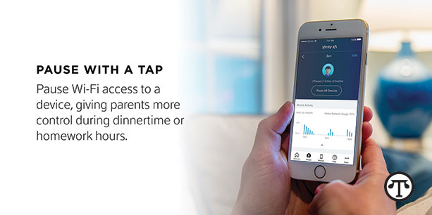 An easy-to-use app lets parents control where and when their kids can use the Internet.