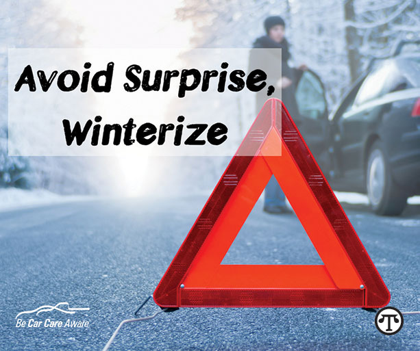 A six-point vehicle check now can help prevent unexpected car trouble when the weather turns rough.