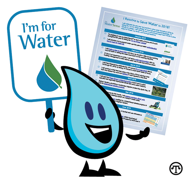 Taking the “I’m for Water” pledge can help you save water, energy and money.
