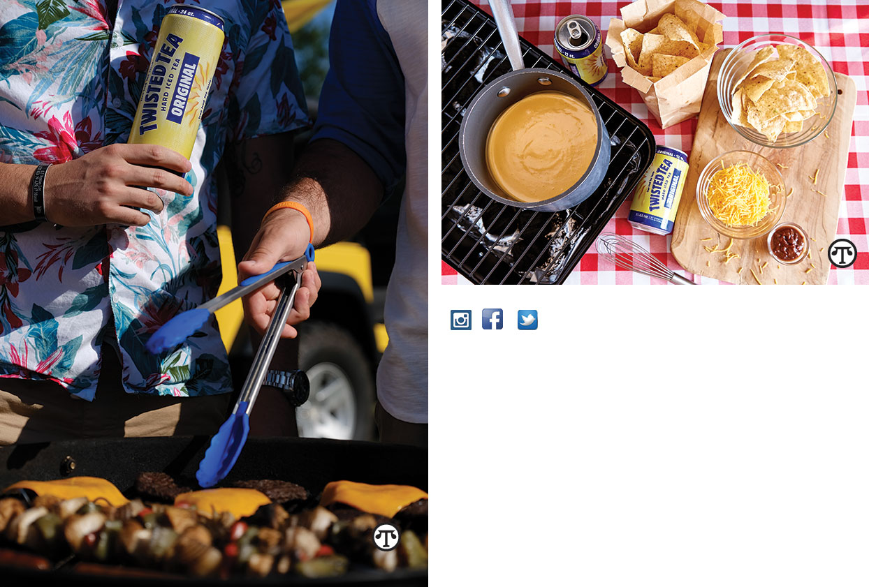 Hard iced tea adds a twist to the standard tailgate grill and cooler. Who knew a twisted take on queso could be so refreshing with the addition of Twisted Tea Hard Iced Tea?! 