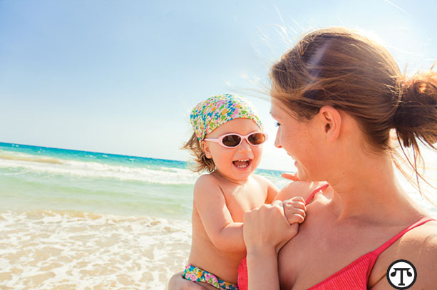 You can protect your children from both harmful UV rays and the harmful chemicals found in some sunscreens. 