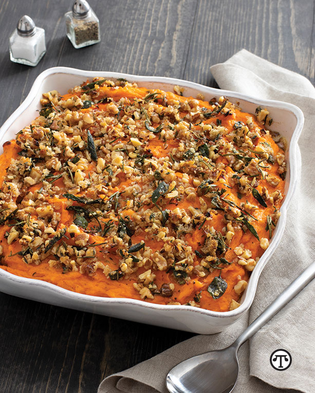 Sweet potatoes are low in calories, high in nutrients. A savory sweet potato casserole can be the star of your next meal.