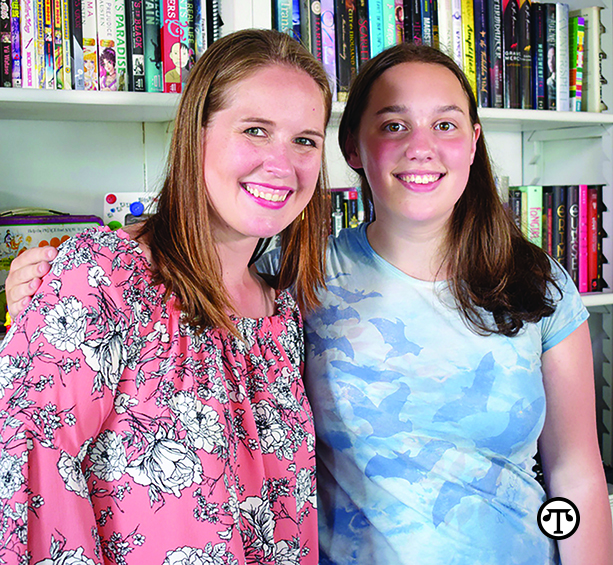 From left, popular author Marissa Meyer and Riley Pearce, Treehouse youth and an aspiring author herself.