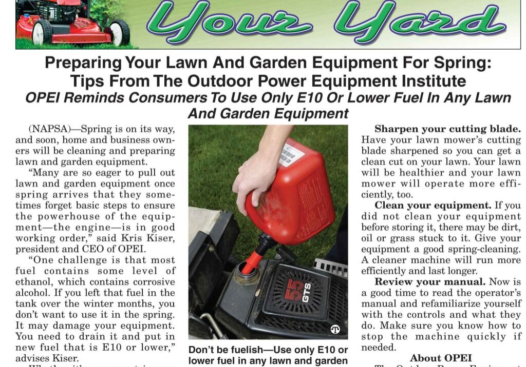 Home: Outdoor Power Equipment Institute